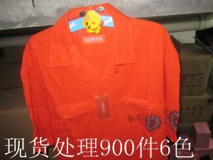 男士衬衫棉麻料900件6色12元现货处理15067058777